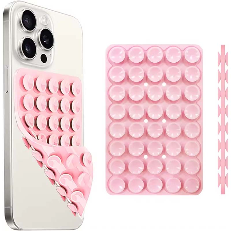 Phone Cases Rubber - ขาตั้งโทรศัพท์แบบถ้วยดูดซิลิโคนพร้อมที่จับสองด้านแบบไม่ต้องใช้มือ, แผ่นยึดวิดีโอ, ยางซิลิโคนดูดติด, เคสซิลิโคน