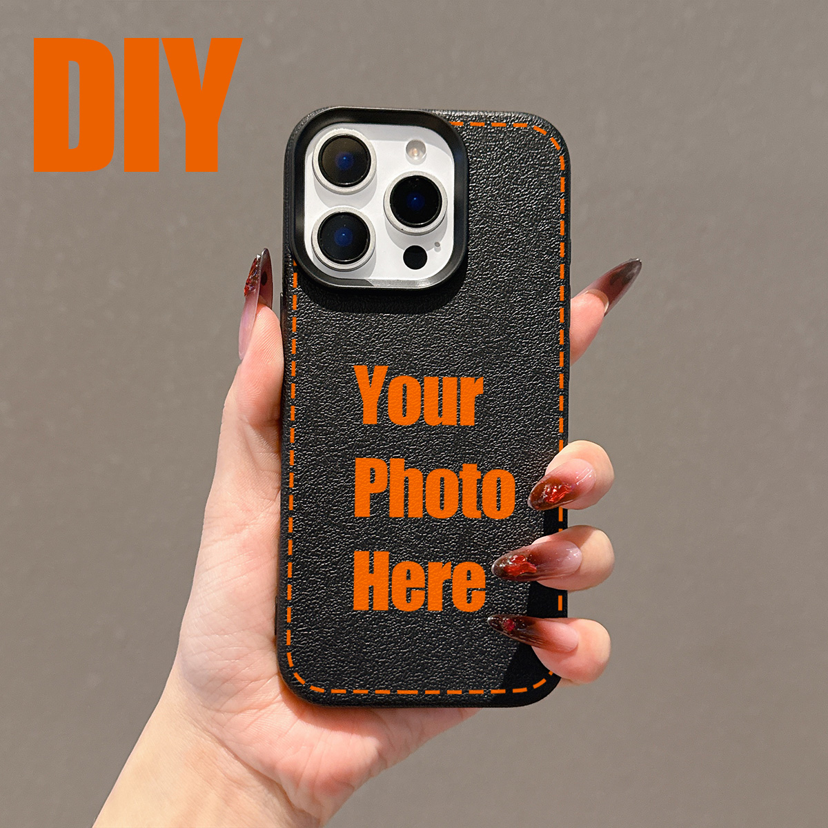 Vivo X200 - เคสโทรศัพท์ลายหนังลิ้นจี่แบบ DIY สำหรับ Vivo X200 Y31
