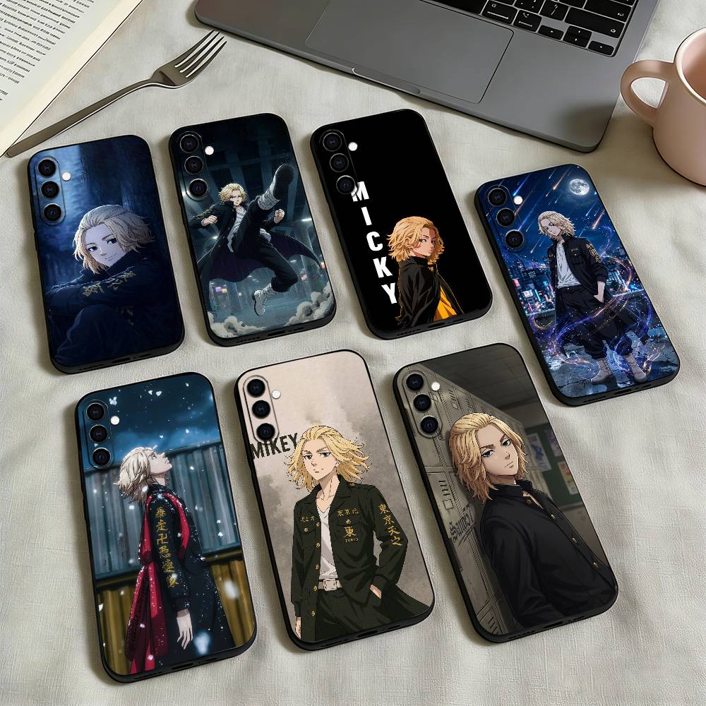 Phone Cases Tokyo - โตเกียว R-Revenger-S Mikey-Y เคสโทรศัพท์ซิลิโคนสีดำแบบนุ่มสำหรับซัมซุงกาแล็กซี่ A73,A72,A71,A70,A53,A52,A51