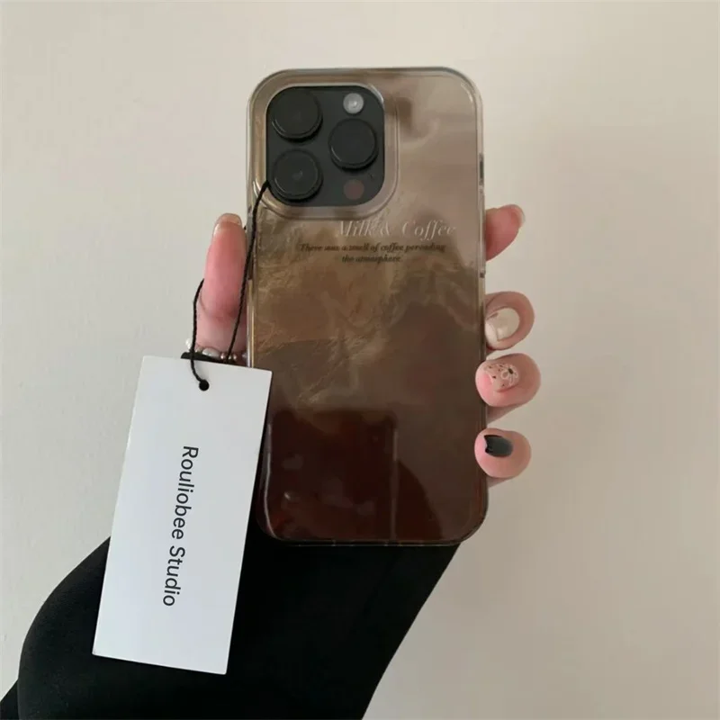 Gradient Color Case - เคสโทรศัพท์หรูหราสีไล่เฉดแบบผสมผสานสำหรับ iPhone 16 17 15 14