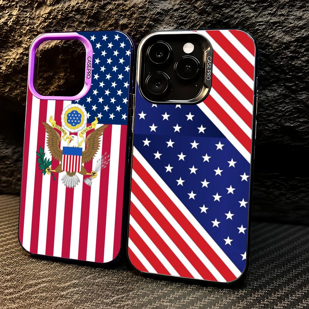 Phone Cases Usa - เคสโทรศัพท์ลายธงชาติอเมริกาสำหรับ iPhone 11/12/13/14/15/16/17 Pro Max เคส