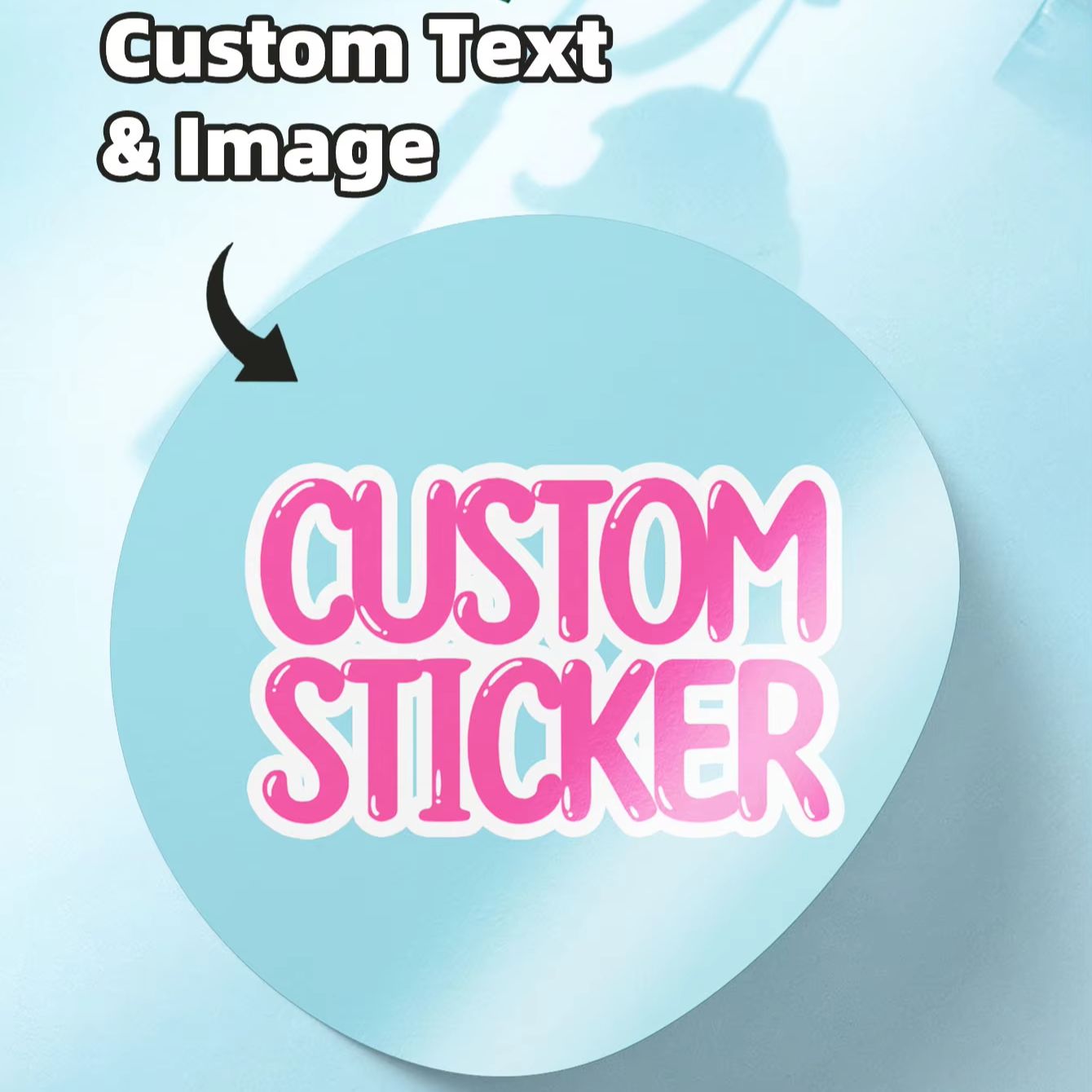 Phone Cases Brands - สติกเกอร์กันน้ำทรงกลมแบบกำหนดเอง 1-120 ชิ้น พร้อมข้อความและรูปภาพส่วนตัวสำหรับโลโก้แบรนด์ บรรจุภัณฑ์สินค้า และฉลากเคสโทรศัพท์