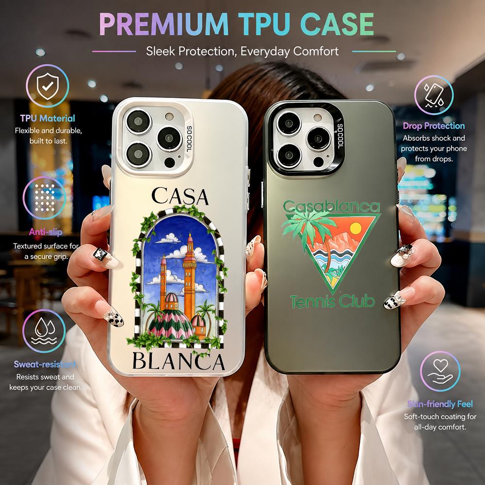 Phone Cases Classy - เคสโทรศัพท์หรูหรา Casablancas สำหรับ iPhone 17 17e