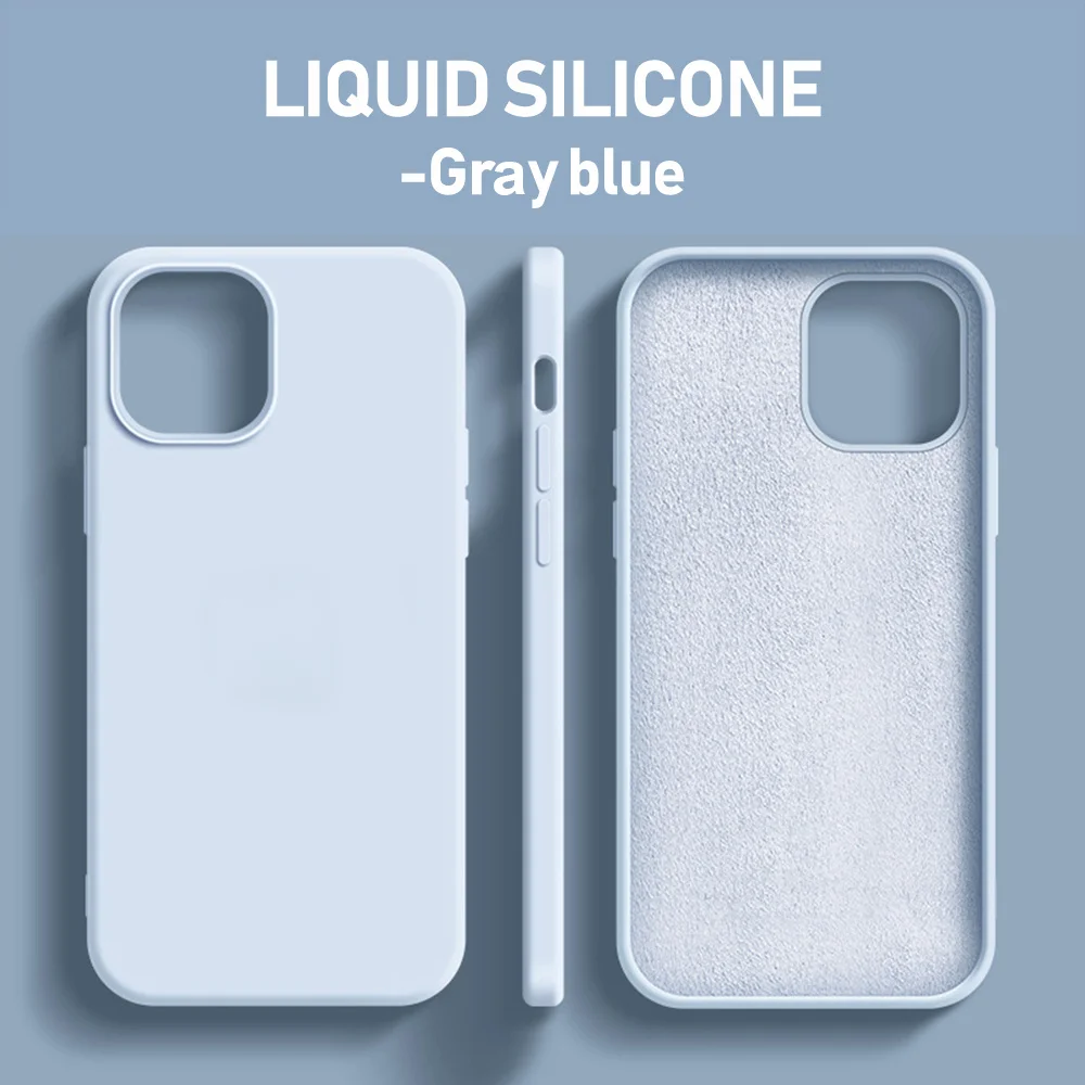 Phone Cases Classy - เคสซิลิโคนเหลวของแท้สำหรับ iPhone 15 14 11 13