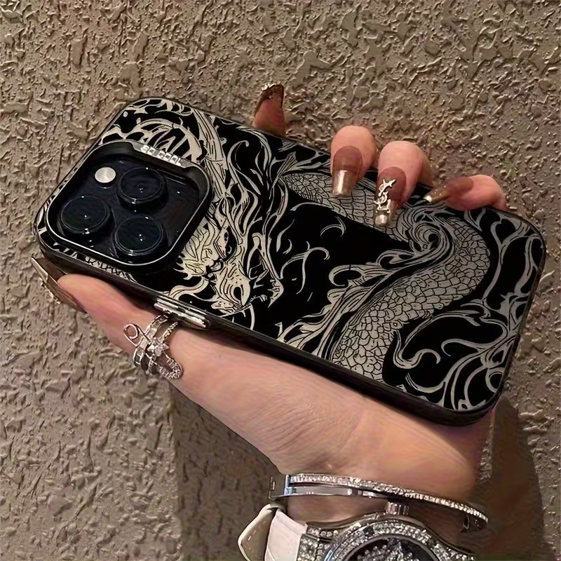 Gradient Color Case - เคสโทรศัพท์ลายมังกร สำหรับ iPhone 18 17 16