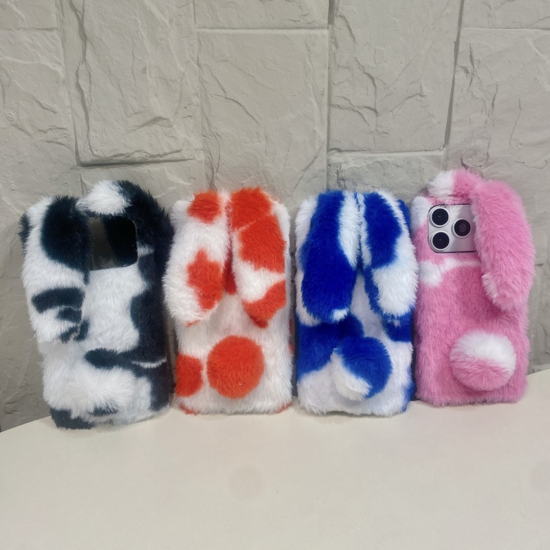 Phone Cases Iphone 16 - เคสโทรศัพท์ลายกระต่ายน่ารัก ขนปุย สำหรับ iPhone 17 16