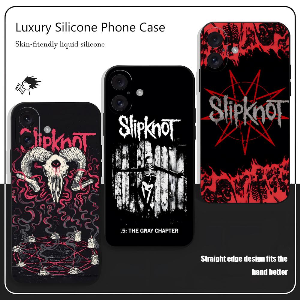 Phone Cases Black - S-Slipknotยอดนิยมเคสโทรศัพท์สําหรับiPhone 16 15 14 13 12