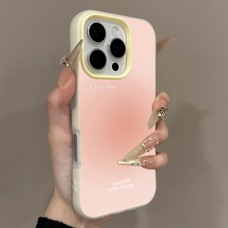 เคสโทรศัพท์ลายไล่เฉดสีชมพูสำหร - Gradient Color Case บทวิจารณ์และราคา