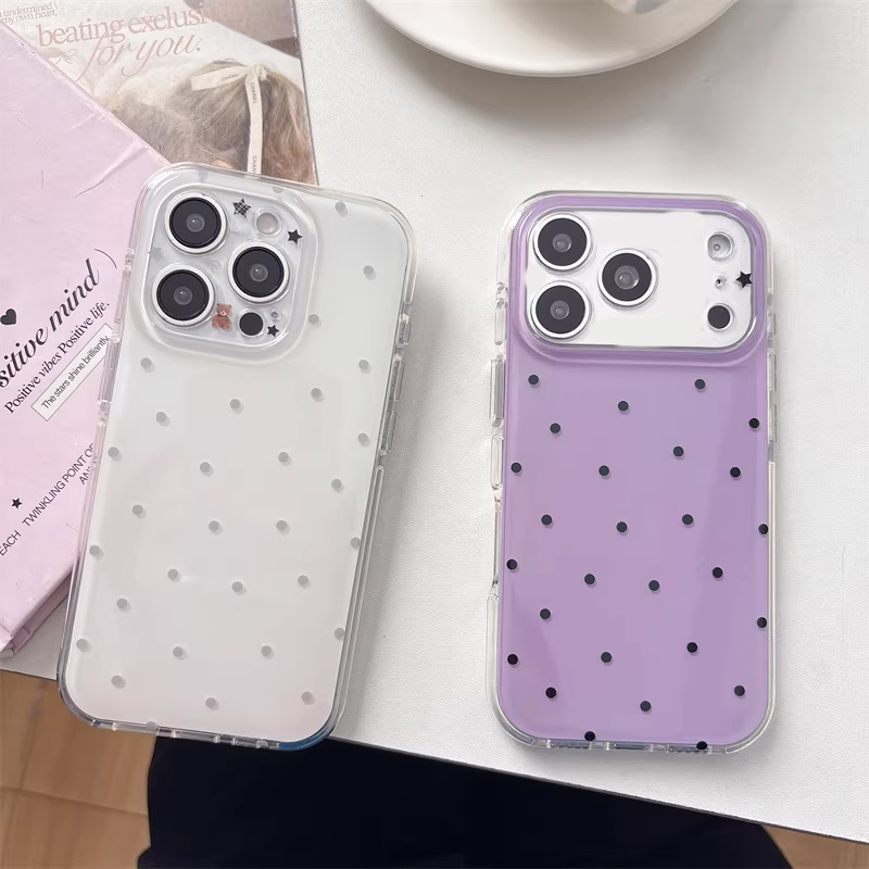 เคสโทรศัพท์ลายการ์ตูนจุดสีม่วง - Phone Cases Cool Girl บทวิจารณ์และราคา