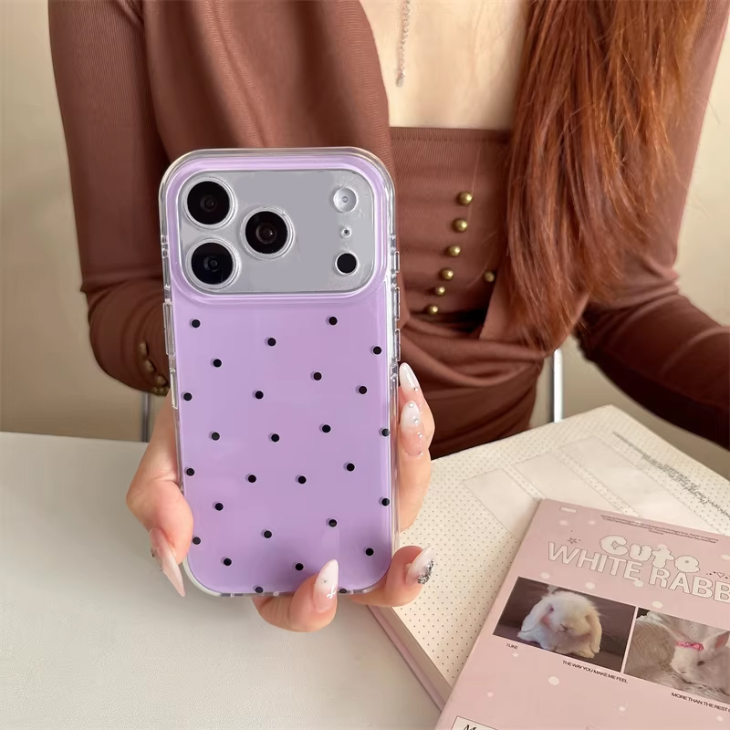 เคสโทรศัพท์ลายการ์ตูนจุดสีม่วง - Phone Cases Cool Girl บทวิจารณ์และราคา