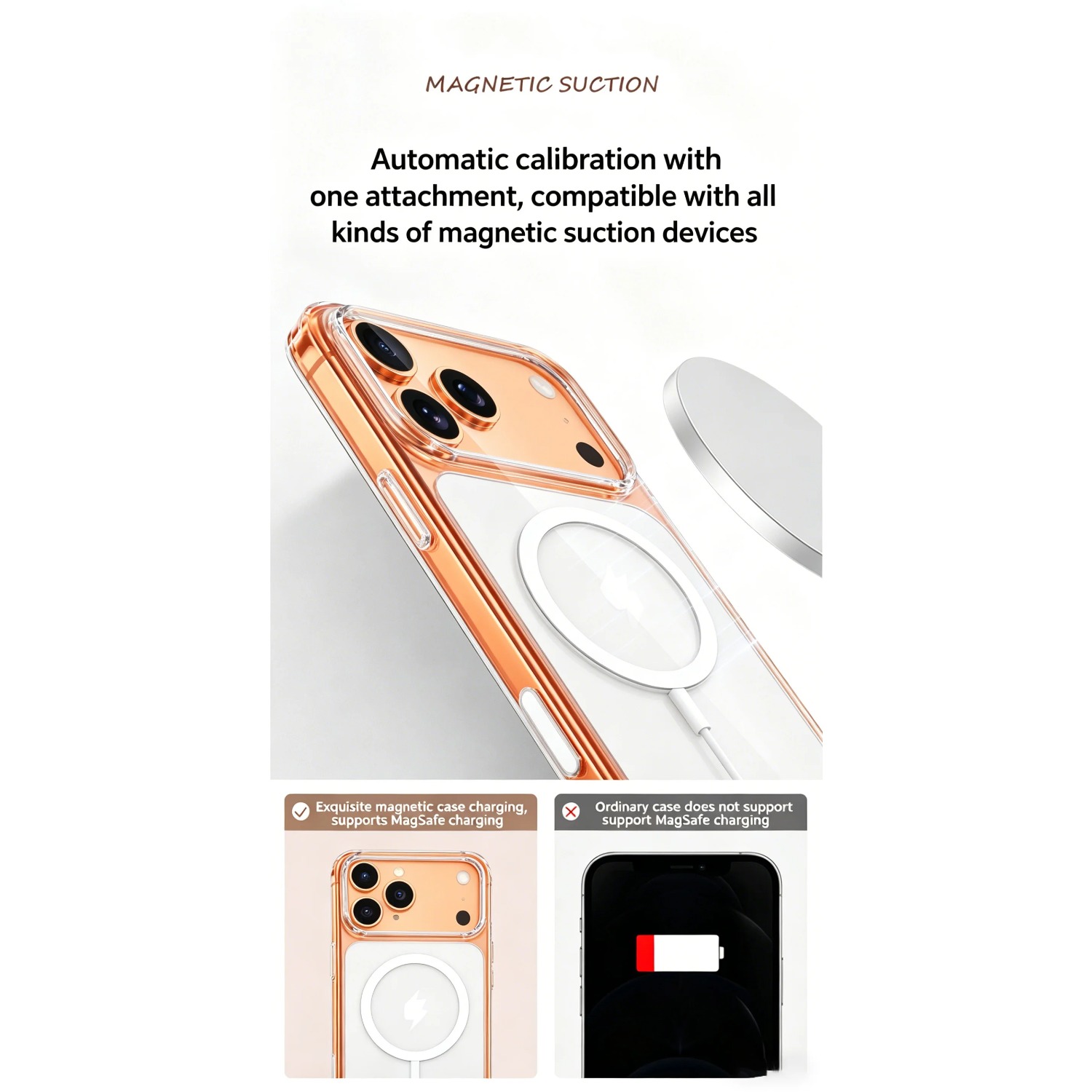 เคสใสแม่เหล็กสำหรับ iPhone 17  - Transparent Thin Case บทวิจารณ์และราคา
