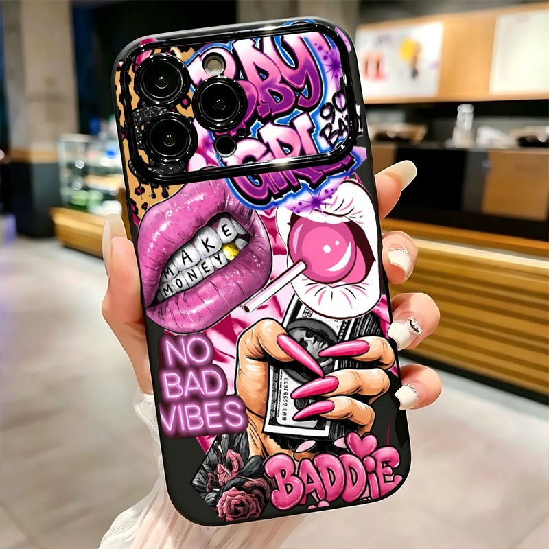 เคสโทรศัพท์ลายกราฟฟิตี้รูปปากส - Phone Cases Iphone 16 บทวิจารณ์และราคา