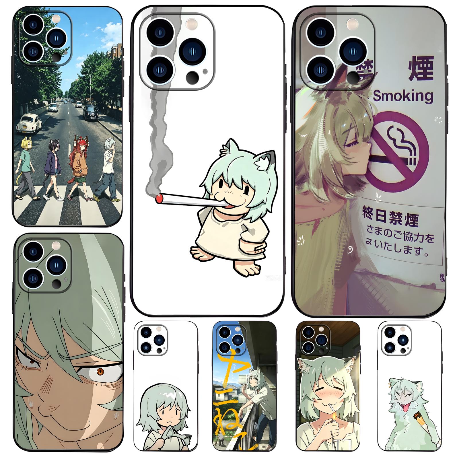 เคสโทรศัพท์ลายแมว Chainsmoker  - Phone Cases Black บทวิจารณ์และราคา