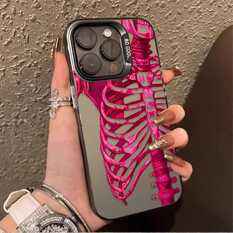 เคสโทรศัพท์ลายหัวกะโหลกสีชมพูเ - Phone Cases Classy บทวิจารณ์และราคา