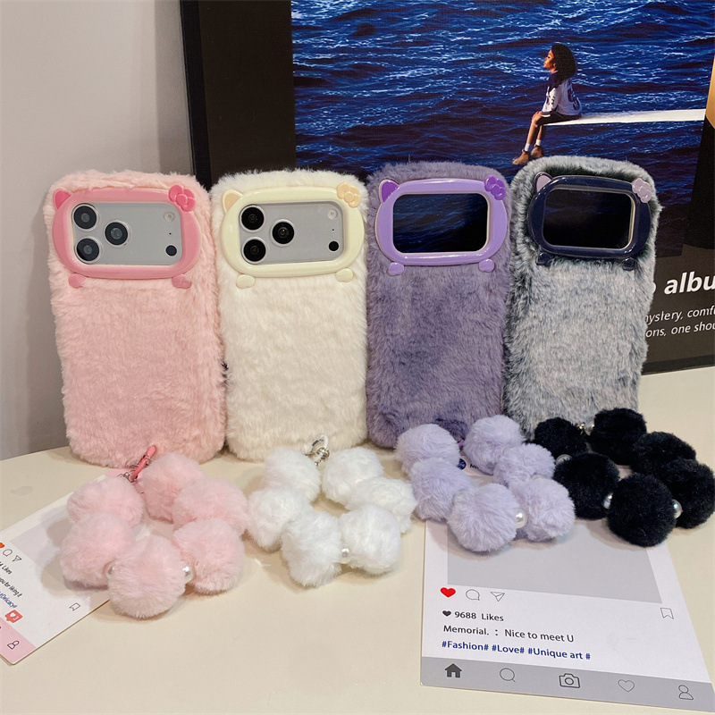 เคสโทรศัพท์ขนเฟอร์สีพื้นสุดหรู - Phone Cases Iphone 16 บทวิจารณ์และราคา
