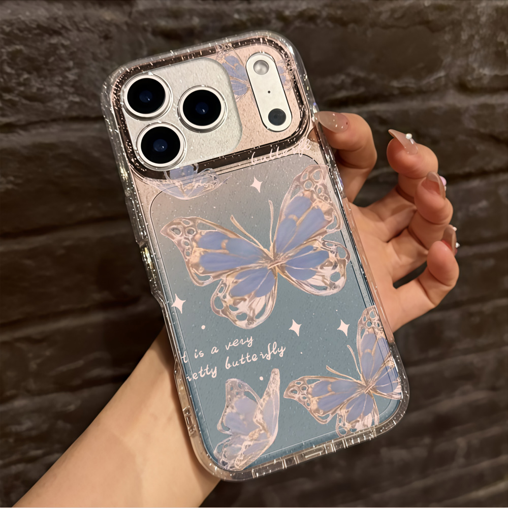 เคสโทรศัพท์ใสลายผีเสื้อสีน้ำเง - Phone Cases Classy บทวิจารณ์และราคา