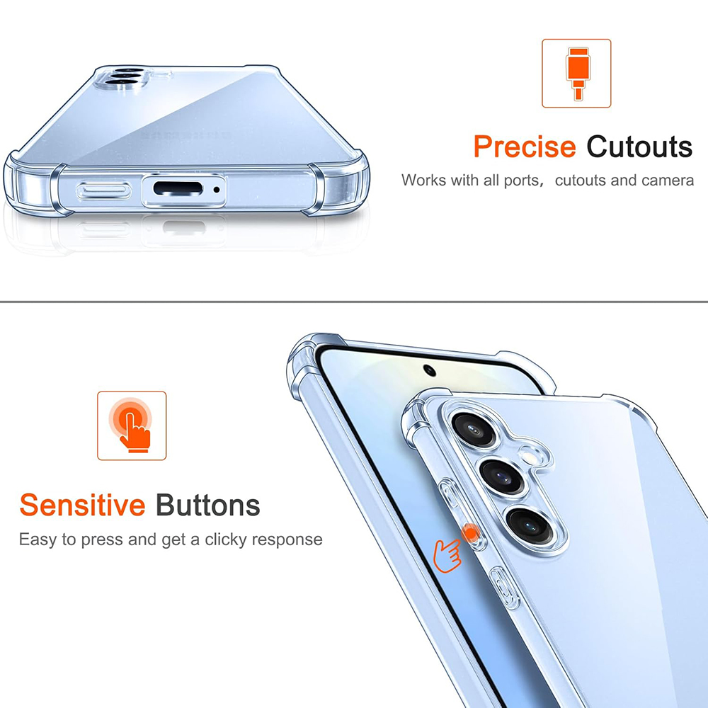 เคสกันกระแทกแบบถุงลมนิรภัยสำหร - Transparent Thin Case บทวิจารณ์และราคา