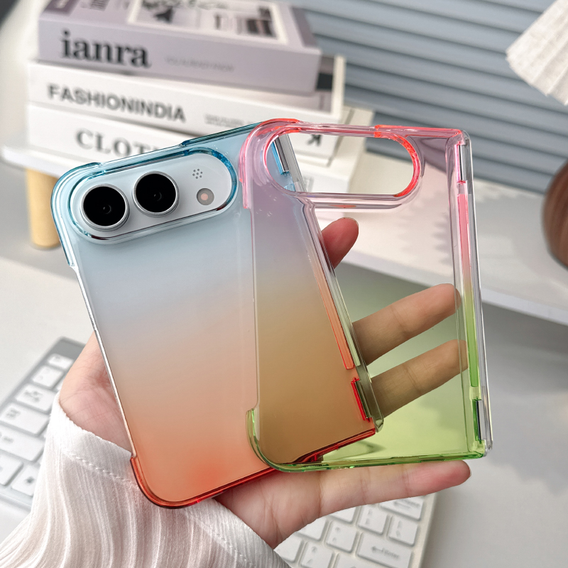 เคสโทรศัพท์แบบแข็งโปร่งแสงไล่เ - Gradient Color Case บทวิจารณ์และราคา
