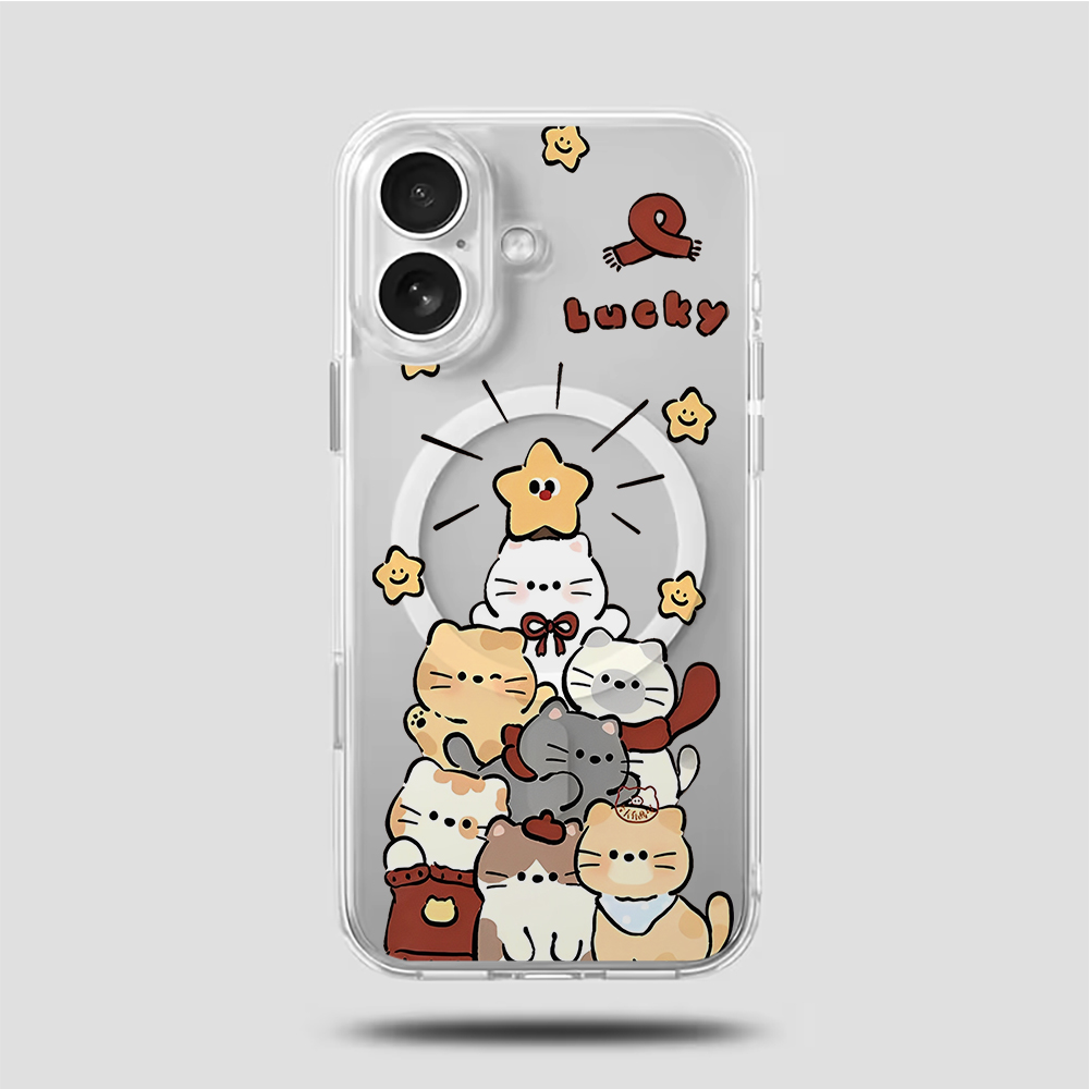เคสโทรศัพท์ลายการ์ตูนแมวน่ารัก - Phone Cases Iphone 16 บทวิจารณ์และราคา